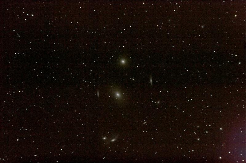 m86.jpg - The M86-M84 part of the Virgo galaxy cluster. ten three-minute exposures stacked.