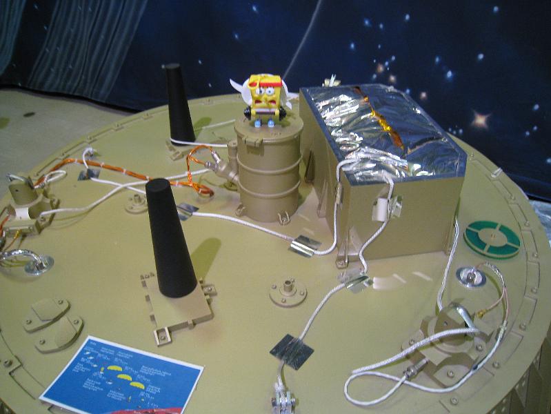 IMG_2192.JPG - What is SpongeBob SquarePants doing on Titan's Huygens probe?!?!?