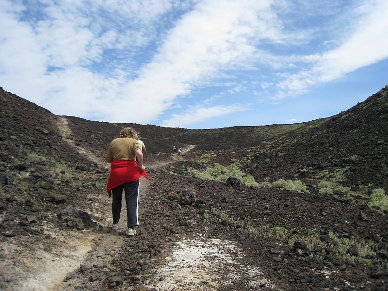 IMG_6307.JPG - Entering the caldera thought trail cut through the west wall breech.  The breech was blown away during an eruption.