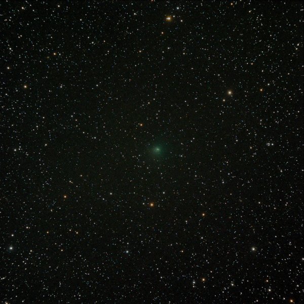 c2010-g2-hill_2x15min.jpg - Comet C/2010 G2 (Hill). Barely visible to Jane in the 17-inch, but she found it.