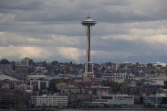 Nice view of the Space Needle from the upper deck aft.