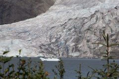 A small iceberg in the lake off Mendenhall Glacier.