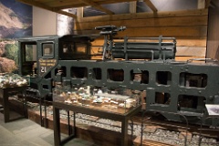 Mining locomotive from Alaska Gastineau Mining Company.