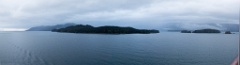 Islands around the entrance to Endicott Arm, 7:01 a.m.