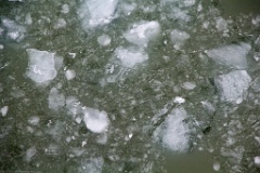 Close up of ice seen from our balcony.