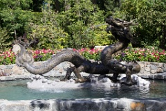 Dragon fountain, Butchart Gardens.