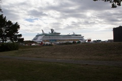 Our ship in port in Victoria, BC.