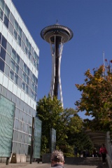 The Space Needle from the PacSci entrance.