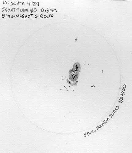 September 24 2000 Sunspot Detail
